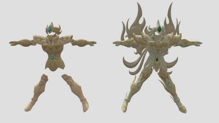 Aiolia Leo Soldier's Soul 3D Model