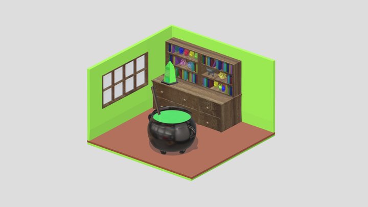 Habitación de bruja 3D Model