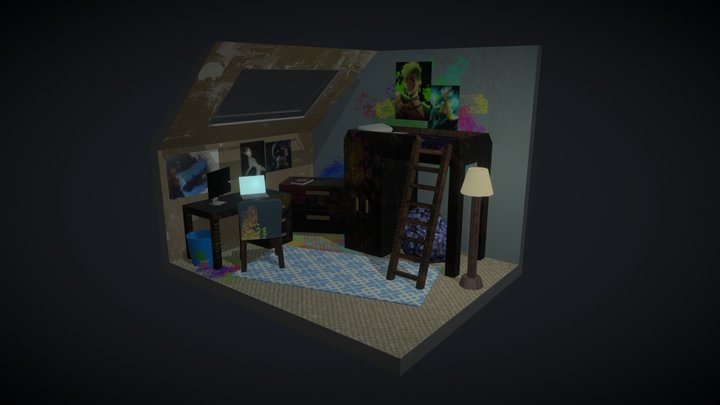 Room Diorama Assessment - Artist's Abode 3D Model