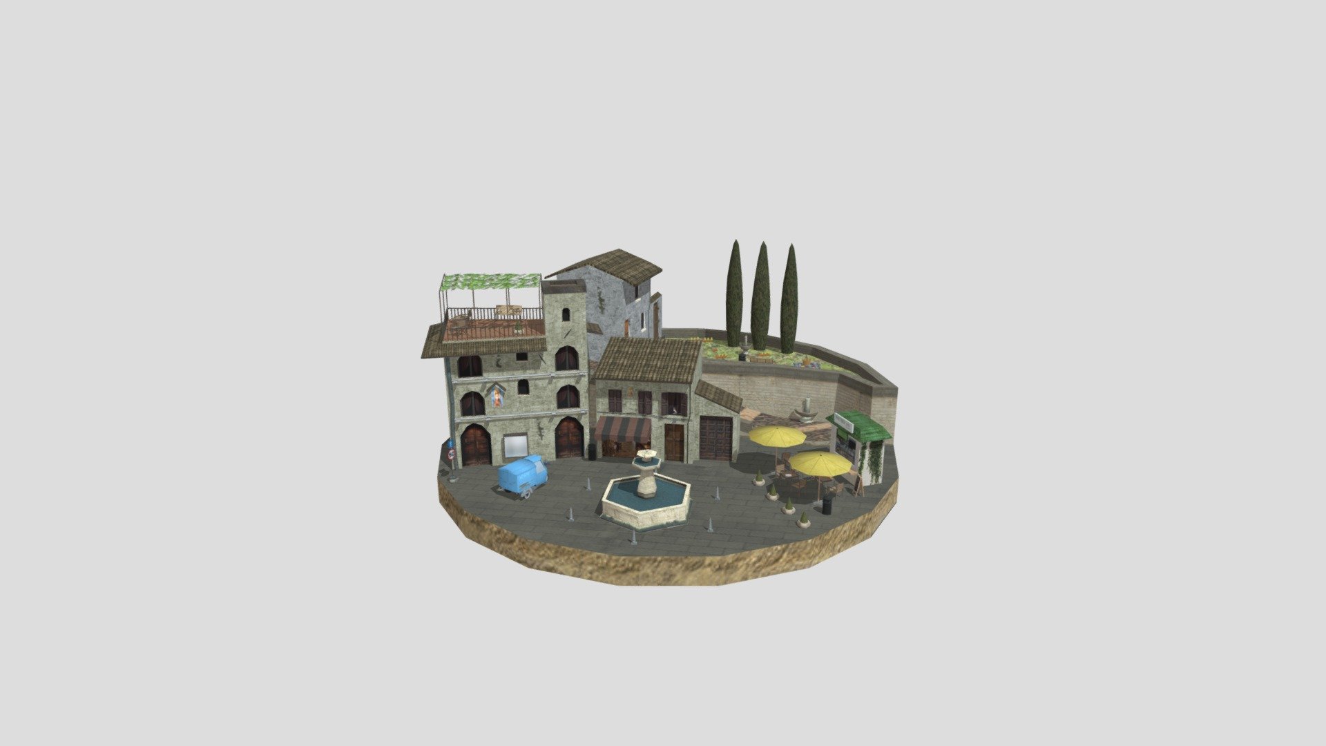 1DAE11 Van Houtte Tibo City Scene Assisi