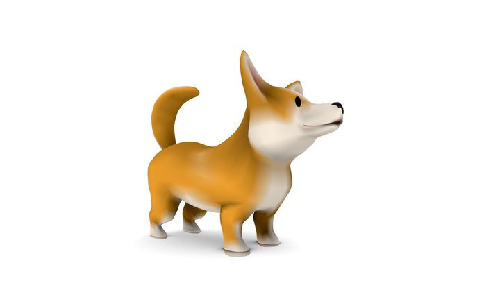 Corgi 3D Model