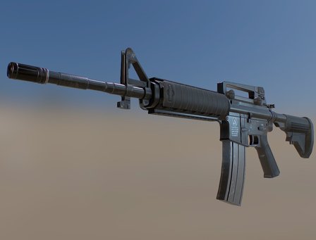 Carbine Rifle 3D Model