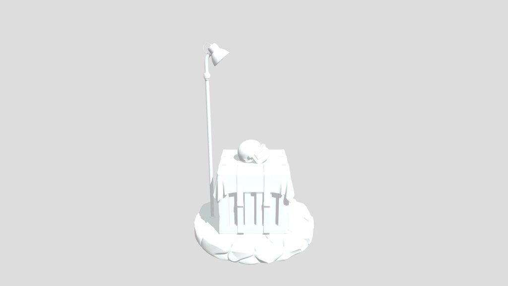 PUBG CRATE WITH LVL3 HELMET FOR DECORATION