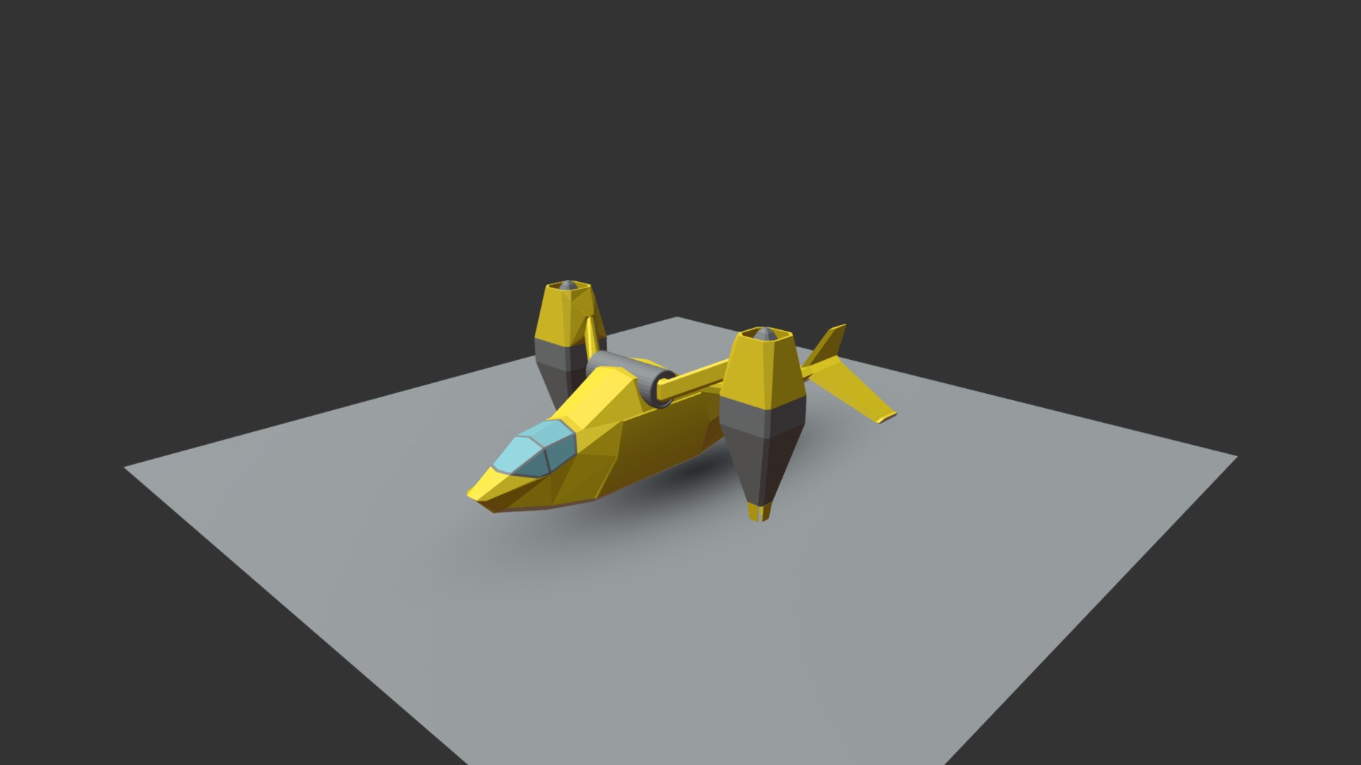 3D model Daily Doodle Vtol Angular - This is a 3D model of the Daily Doodle Vtol Angular. The 3D model is about icon.