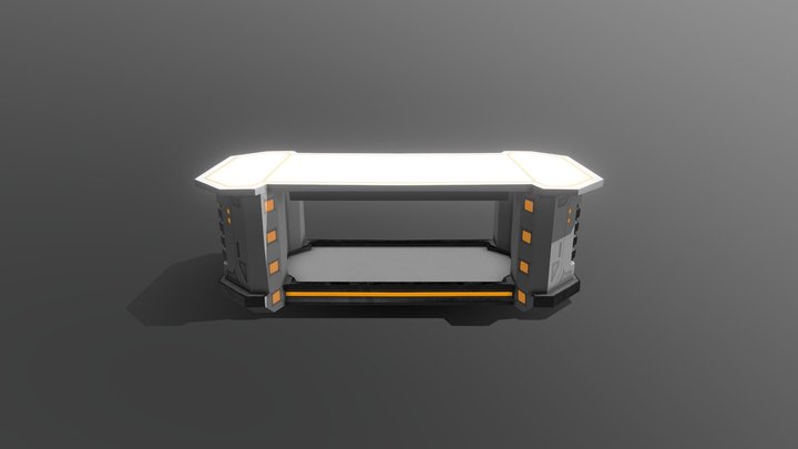 Sci Fi Table 3D Model