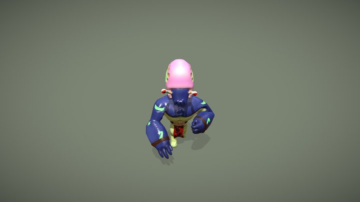 Garech Running 3D Model