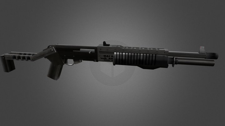 SPAS-12 3D Model