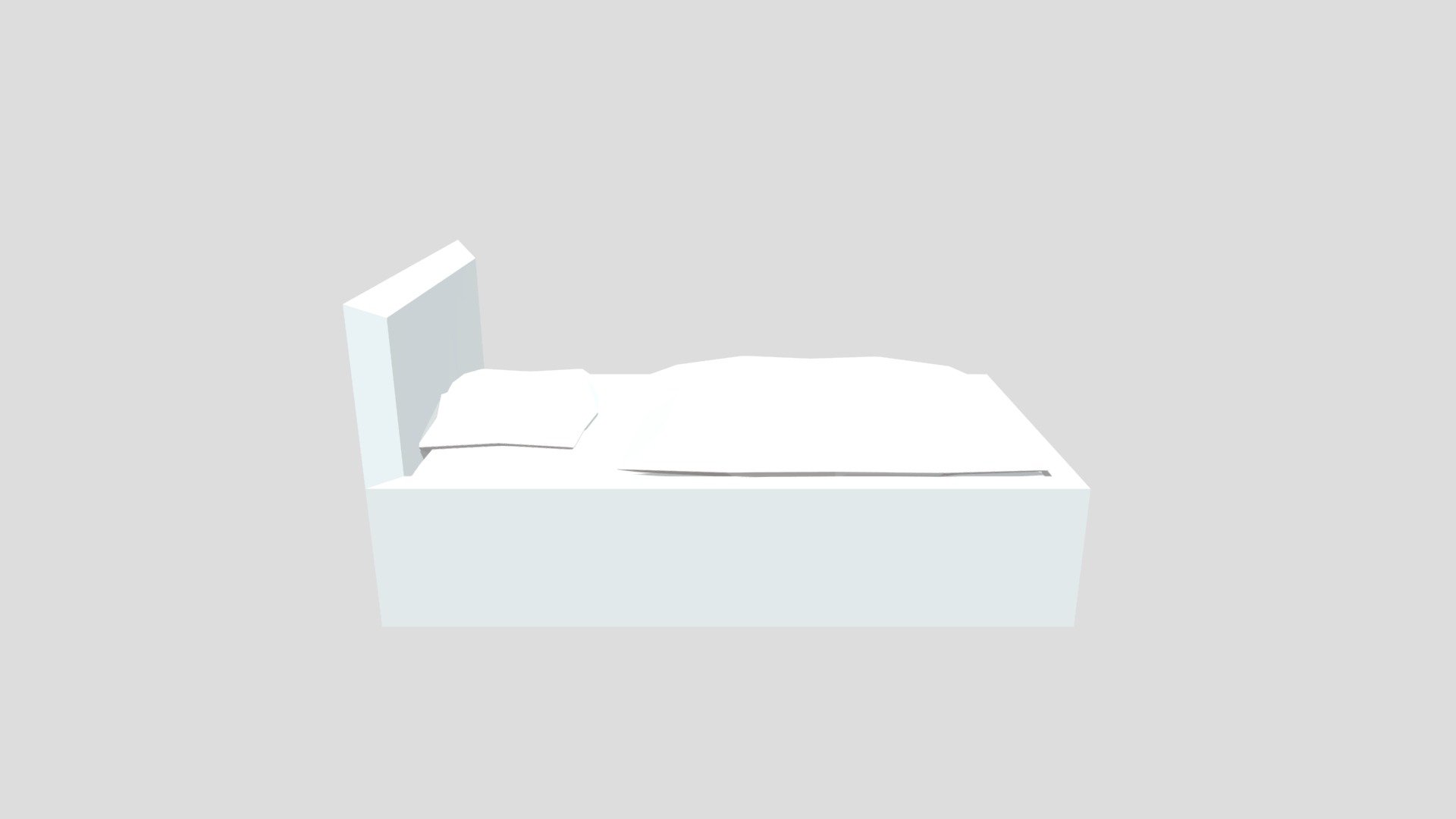 Low Poly Bed — Sketchfab embed 3D viewer
