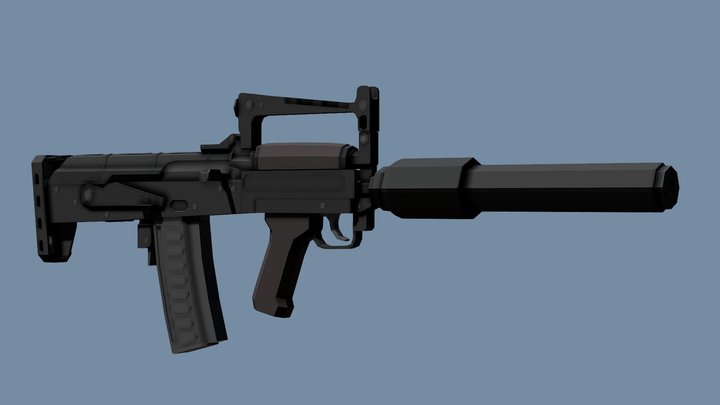 Low-Poly OTs-14 Groza 4