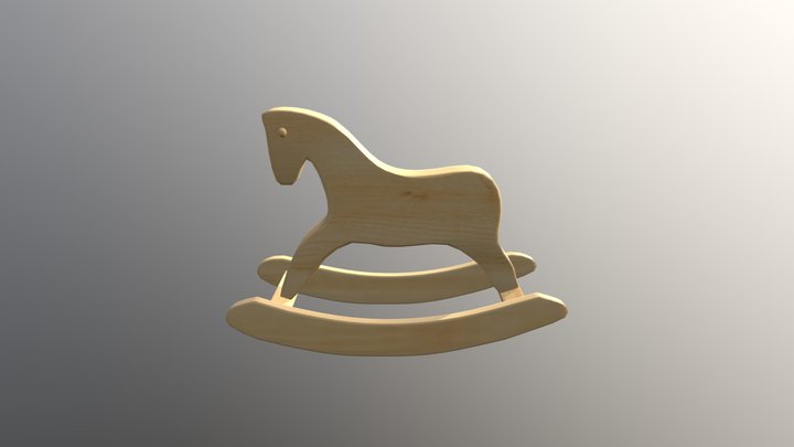 Wooden Horse 2018 3D Model