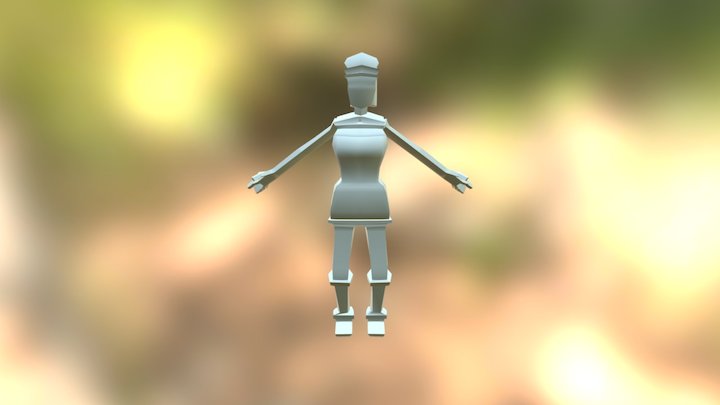 Biped Character Design 3D Model