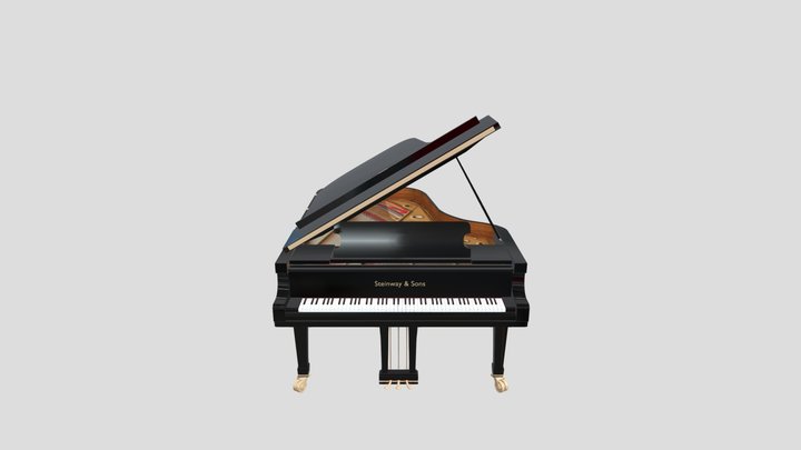 Grand Piano : Steinway and sons 3D Model