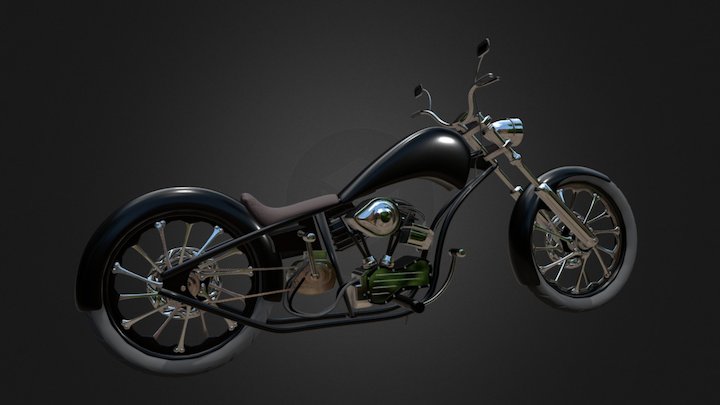Generic Chopper 3D Model
