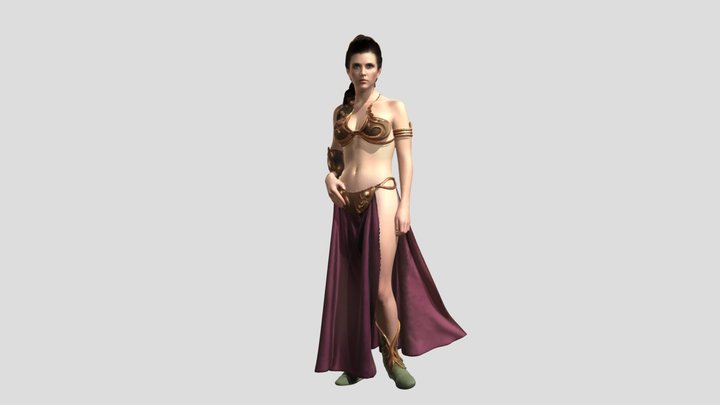 Leia Costume 3D Model