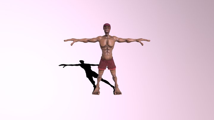 Thug T-pose 3D Model