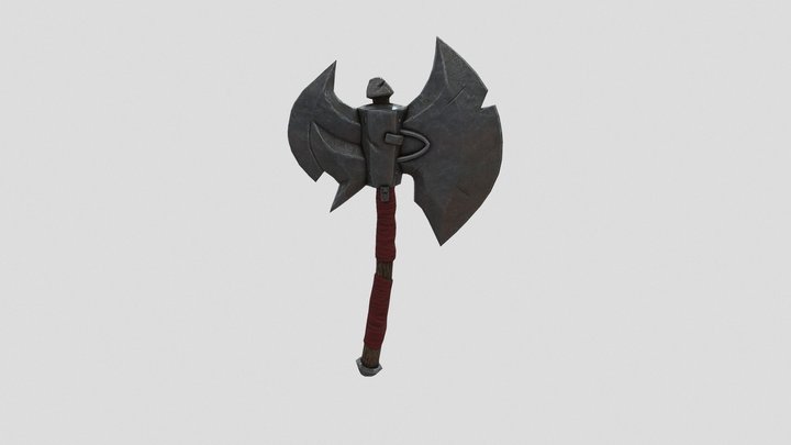 Axe One-handed, Game ready 3D Model