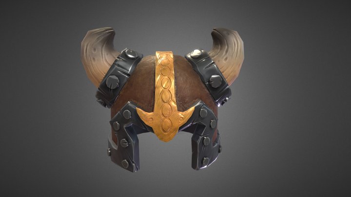 Viking Helmet 3D Model