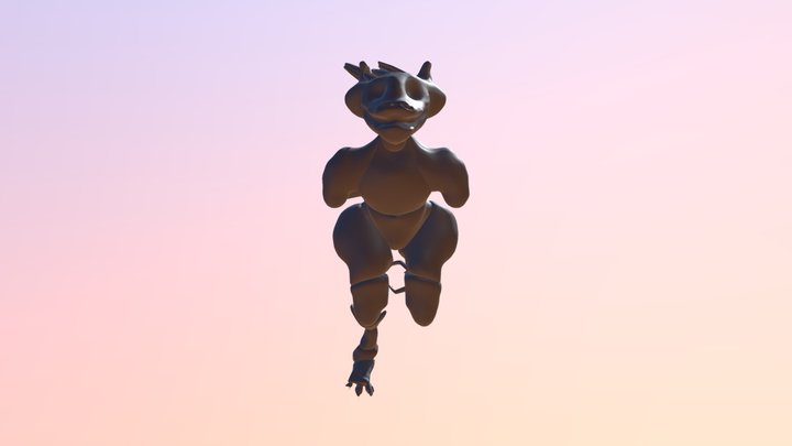 silent water statue 3D Model