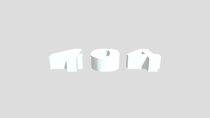 404 3D Model