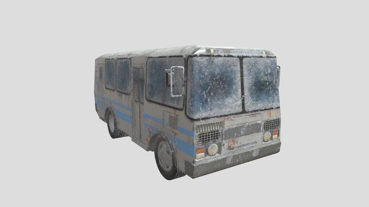 Bus ПАЗ 32053 3D Model