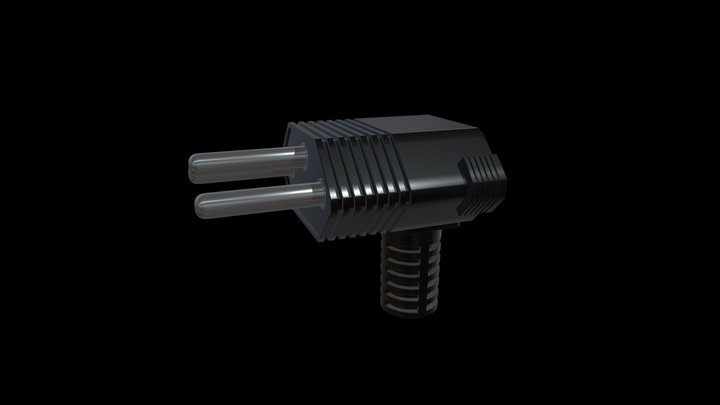 Plug Tripolar Tomada 3 Pinos 3D Model