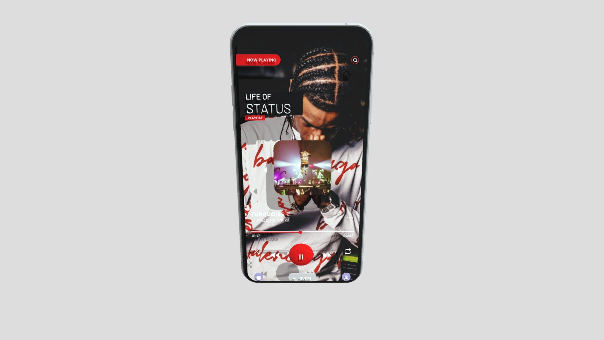Phone UI Scene (copy) — Sketchfab embed 3D viewer