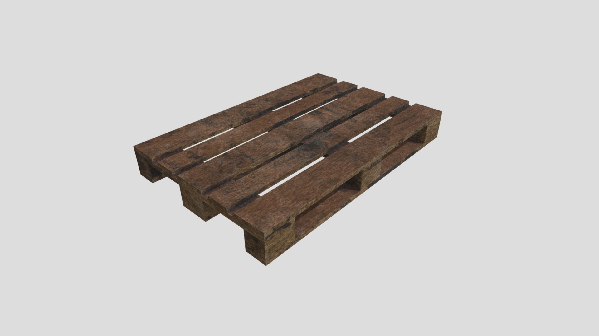 3D model Pallet - This is a 3D model of the Pallet. The 3D model is about a wood block with a hole in it.