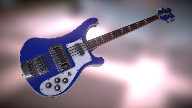 Rickenbacker 4001 – Kostenloses 3D-Modell STL