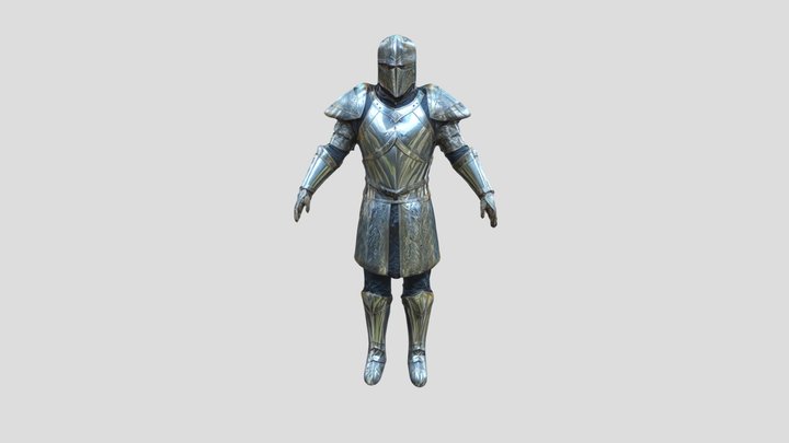 Medieval Knight Armour 3D Model