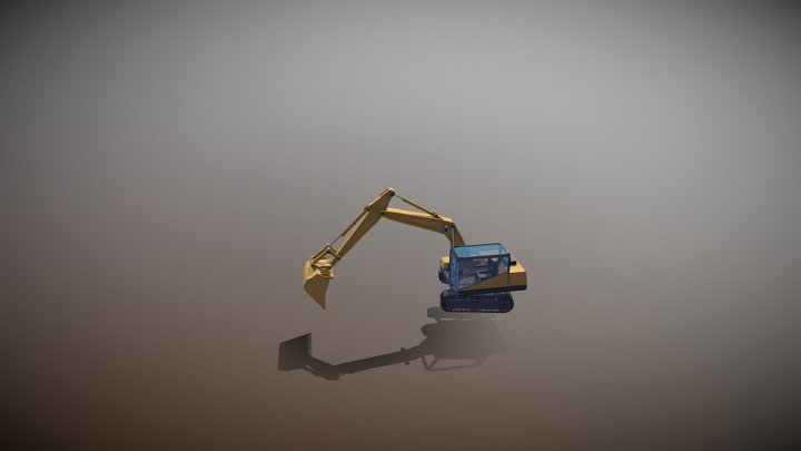 DGM1660 Tracked Excavator v12-11-18 3D Model