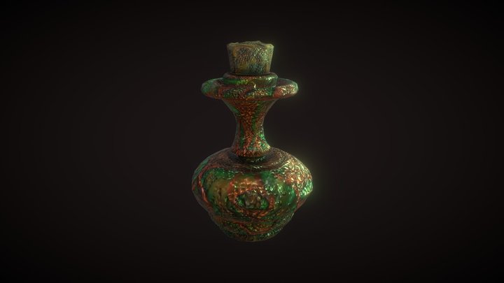 Bottle Marine 3D Model