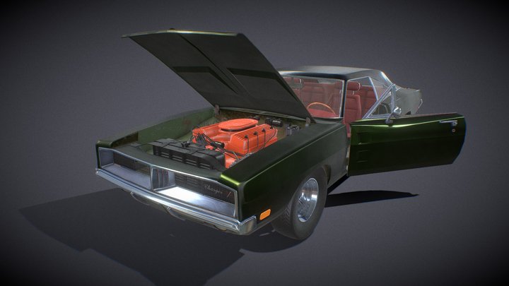 Dodge Charger 1969 3D Model