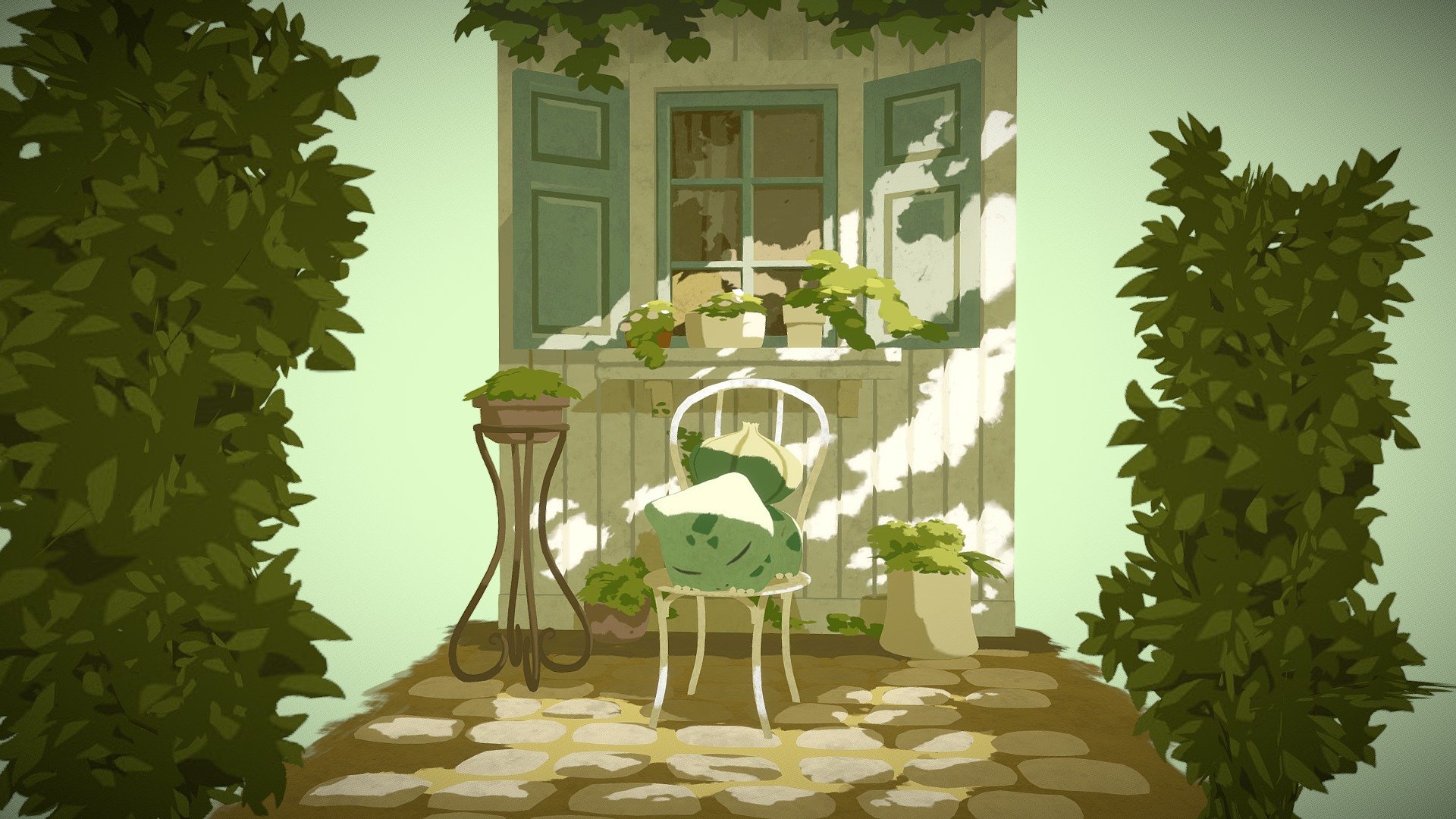 Bulbasaur Garden 3D model by [5d0bc36] Sketchfab