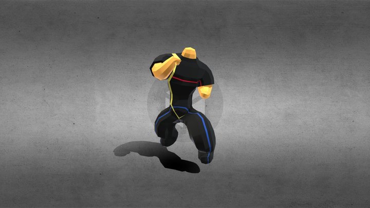 Garde en train de boxer 3D Model