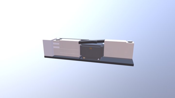 Solar PV INVERTER STATION 7200 kVA - MV skid 3D Model