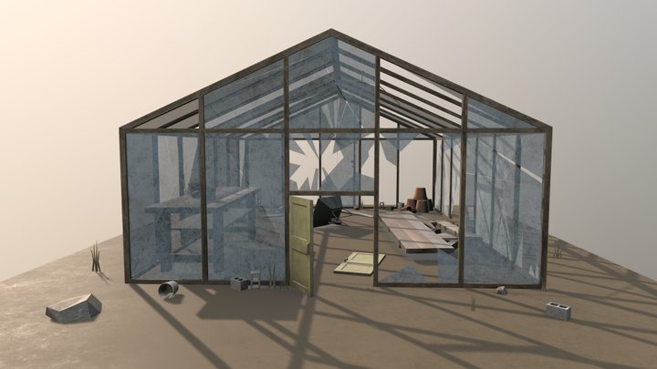Derelict Greenhouse 3D Model