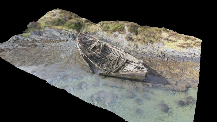 Wreck at Phuilladobhrain, Isle of Seil 3D Model