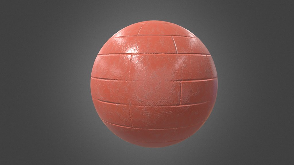 PBR material stylized brick