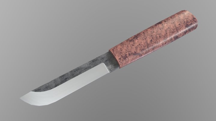 Hunting Knife (Mansi) 3D Model