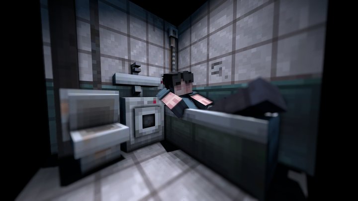 ДИОРАМА ДИСТ СПИТ В ВАННЕ 3D Model