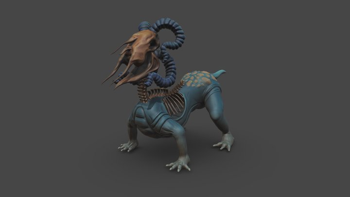 Demonic Soul Eater - PBR Texture 3D Model