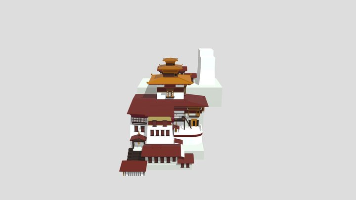 Tiger's Nest Temple -v0.1 3D Model