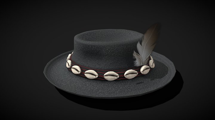 Polish Highlander's hat / Folk Felt Hat 3D Model