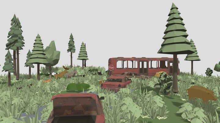Abandoned road 3D Model