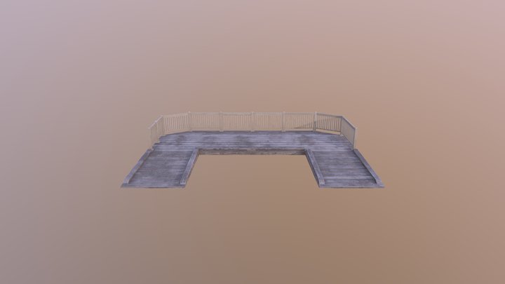 Square Platform 3D Model