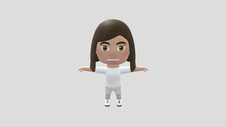 Football Player 3D Model