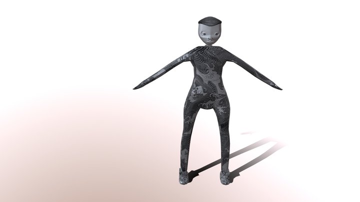 Samurai Character 3D Model