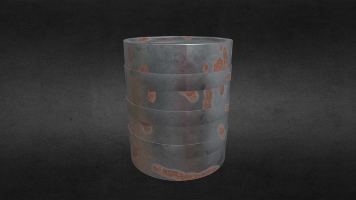Rusty Oil_Barrel 3D Model