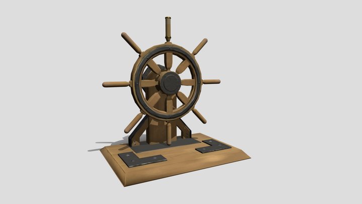 Sailor Wheel - Sea of Thieves fan art 3D Model
