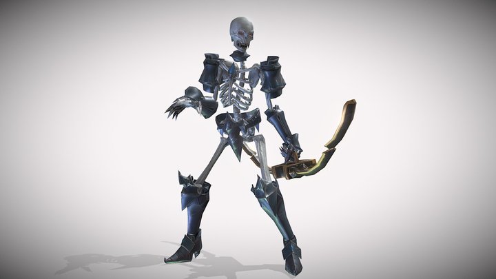 Skeleton Archer 3D Model